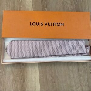 Louis Vuitton Geometric Pink Tie